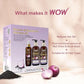 WOW Skin Science Onion Black Seed Ultimate Care Kit - Shampoo, Conditioner, Hair Oil - 800ml