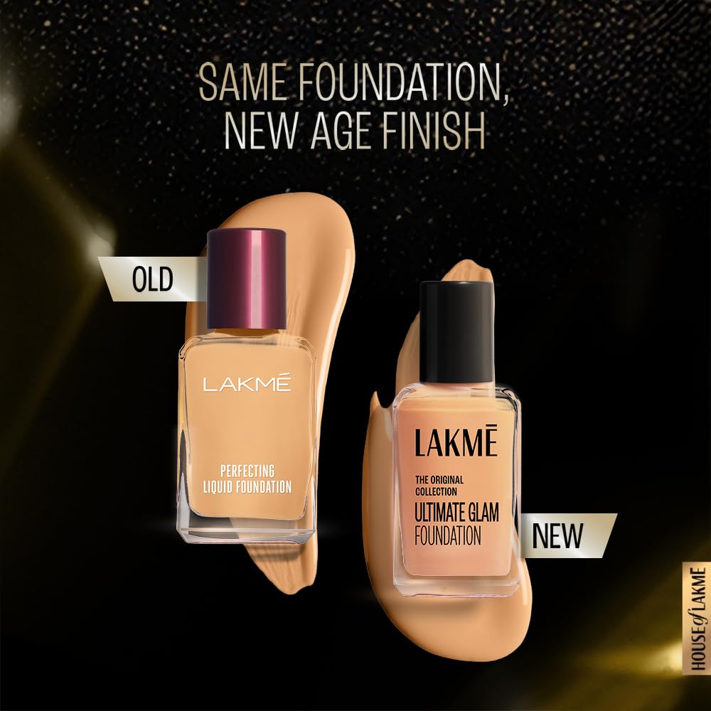 Lakme Perfecting Liquid Foundation, Pearl, Dewy Finish Glow, 27 ml