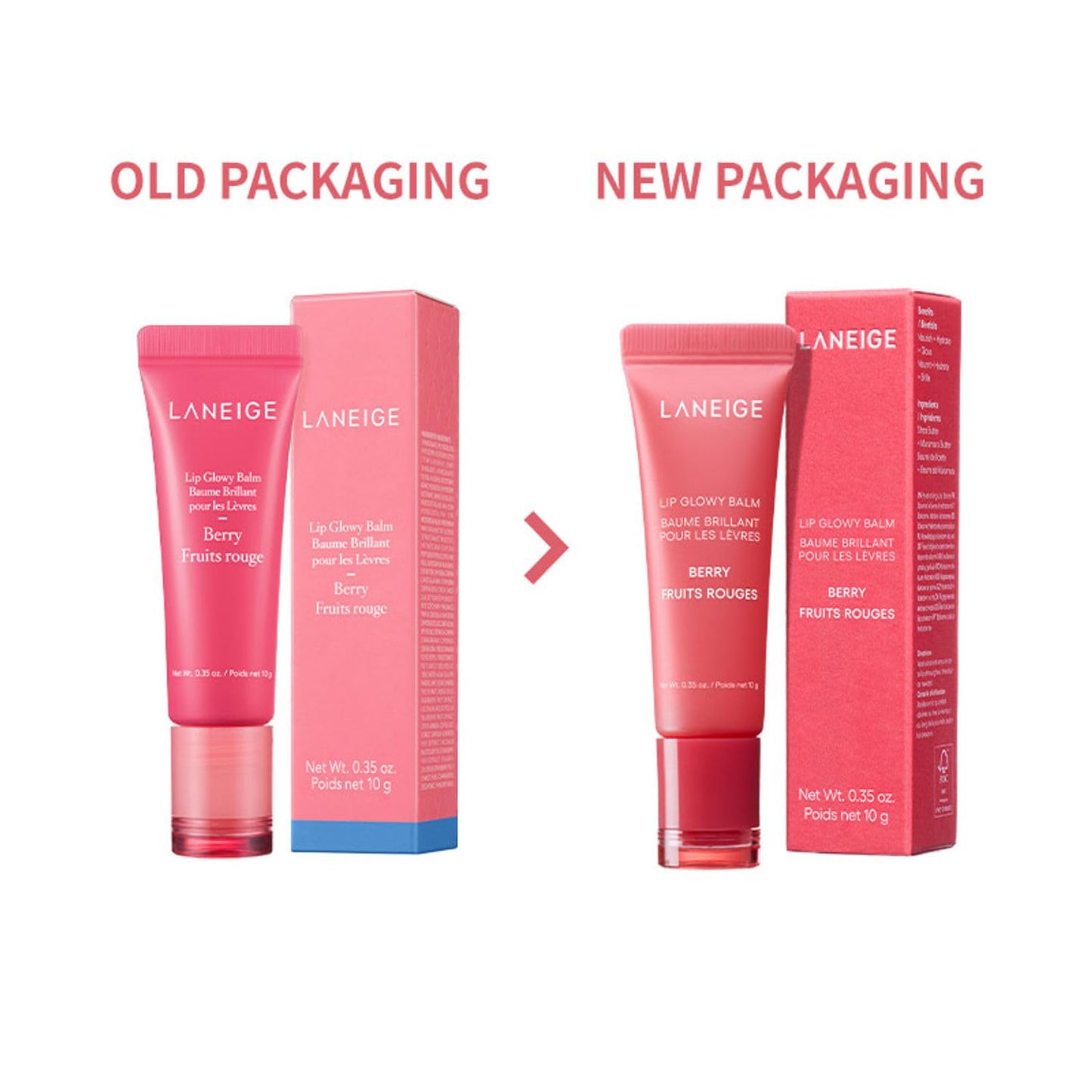 Laneige Lip Glowy Balm, Moisturizing Treatment for Soft, Smooth and Glowing Lips, Intense Hydration
