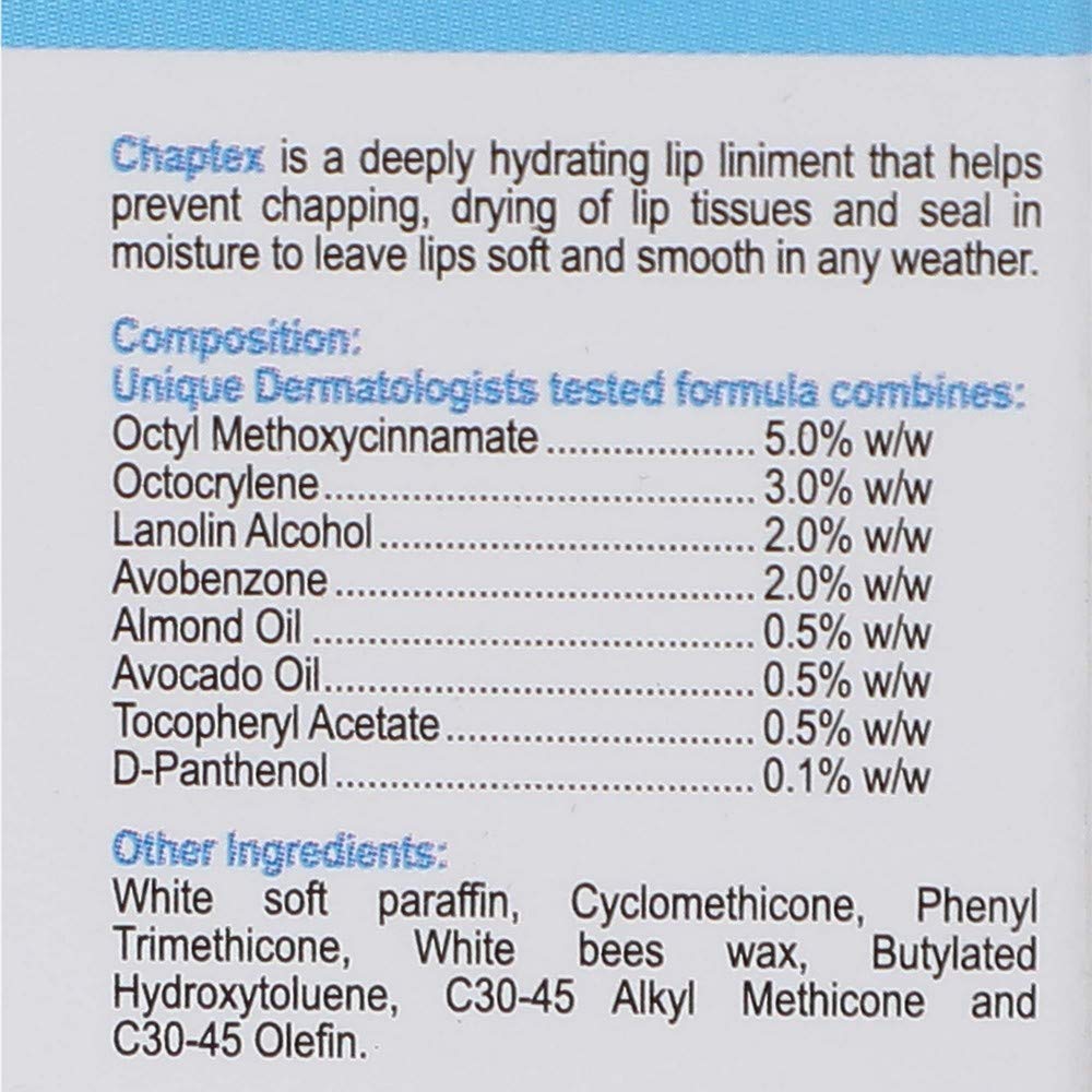 Chaptex  Lip Balm -10 gm Pack of 3