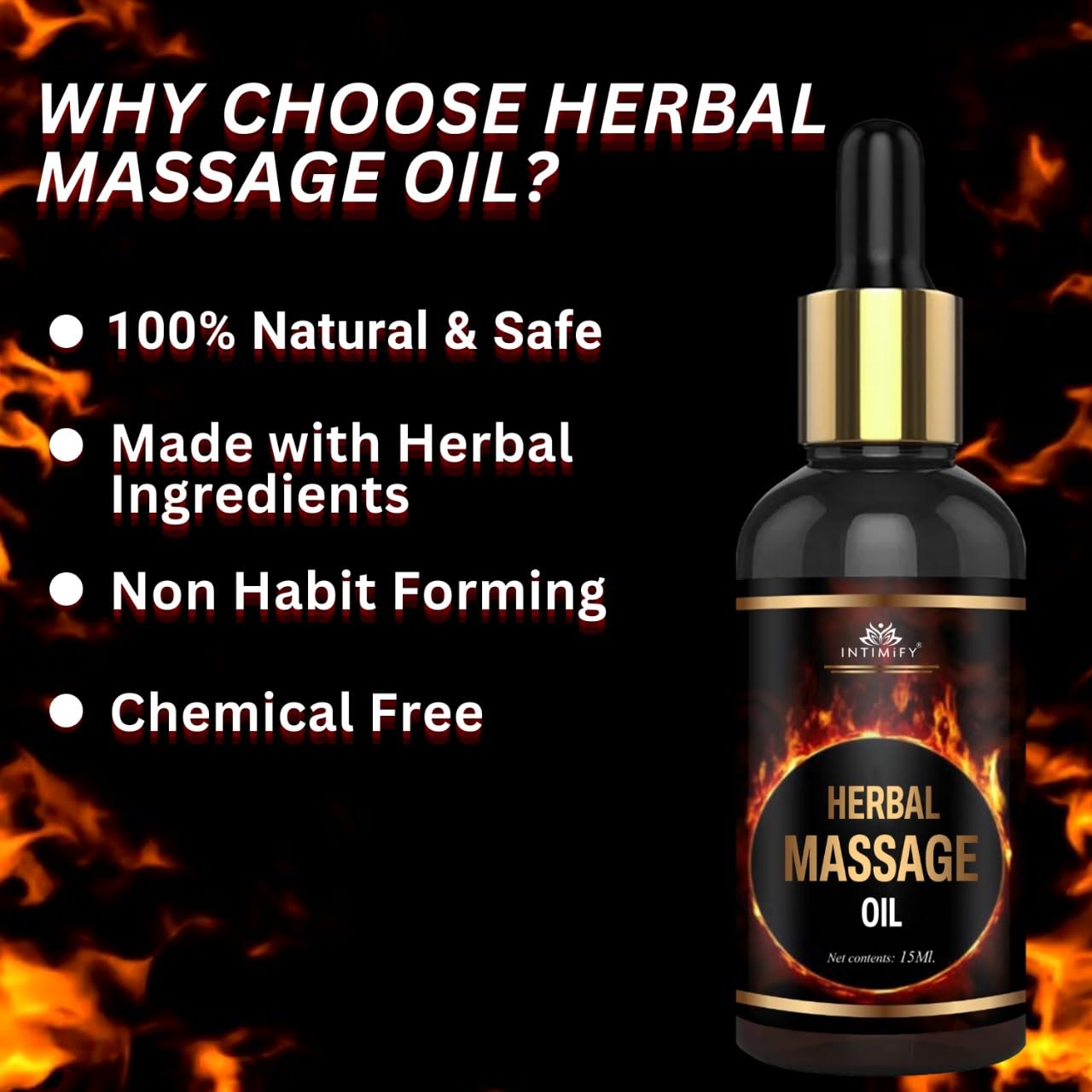 INTIMIFY Ayurvedic Massage Oil for Men 15 ml