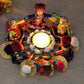 JH Gallery Handmade Recycled Material Rajasthani Dolls Puppet Tealight Candle Holder, Multicolor (13 cm x 13 cm 6.5 cm) (Pack of 1)