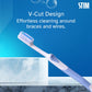 STIM Ortho Mb Toothbrush Pack Of 2 Toothbrush For Braces Super Soft Bristles, adult, manual, Multi-Coloured