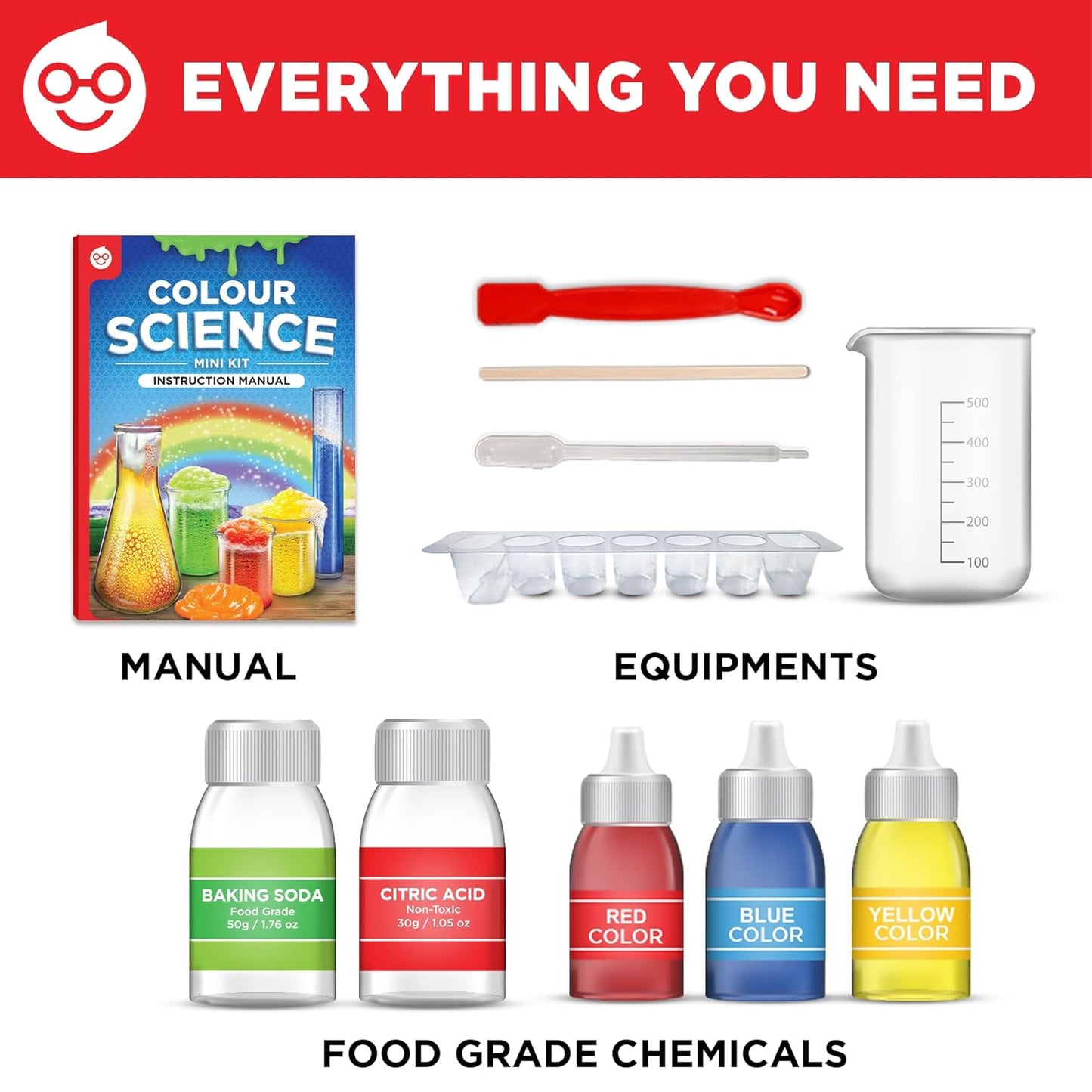 Einstein Box Science Return Gifts for Kids | DIY Colour Science Kit with 10 Fun Experiments
