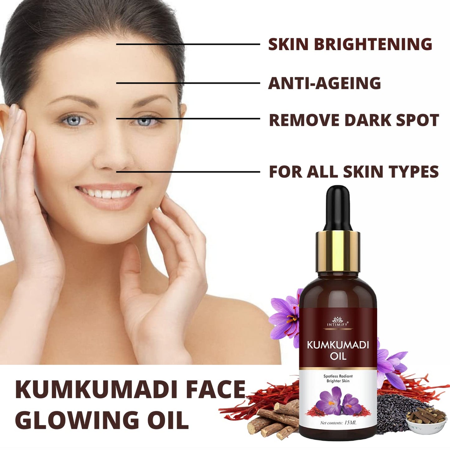INTIMIFY Kumkumadi Tailam For Face, 30 ml Pack of 2