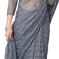 Yashika Womens Solid Net Saree With Blouse Piece