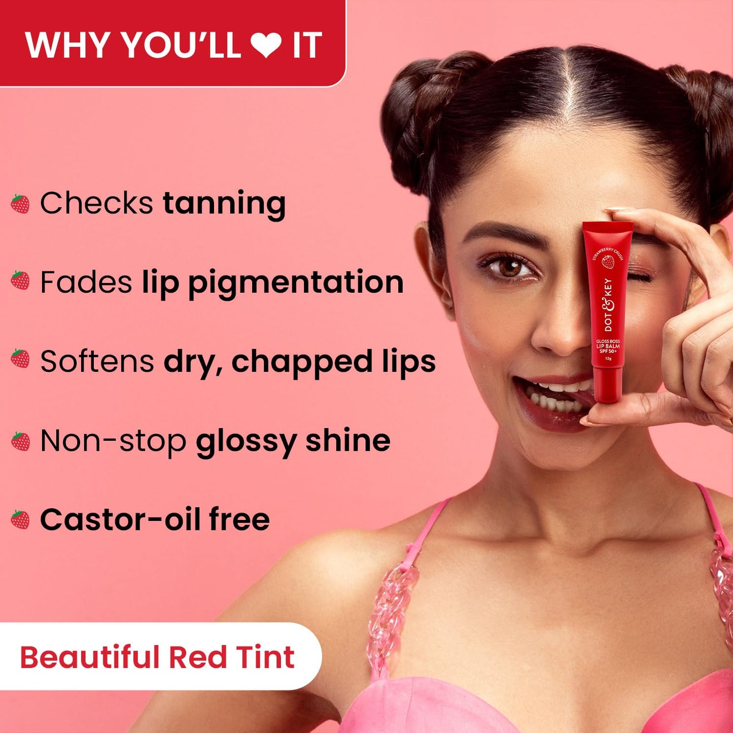Dot & Key Strawberry Lip Balm, 12 gm