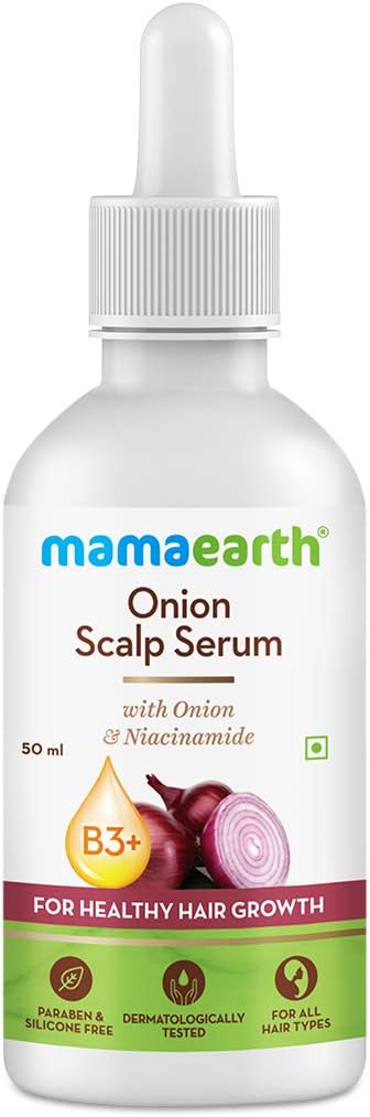 MAMAEARTH Onion Scalp Serum for Healthy Hair Growth, 50 ml