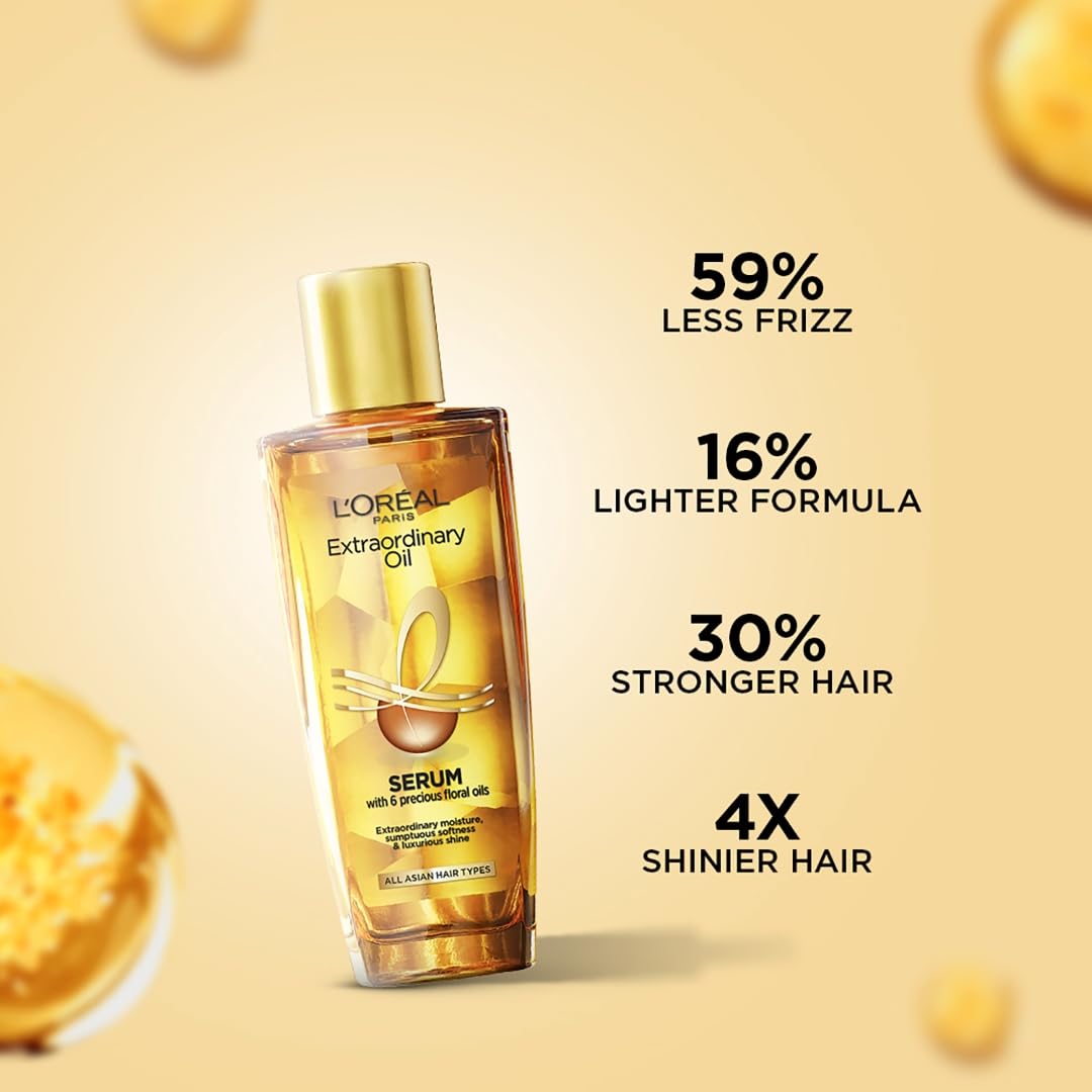 Loreal Paris Extraordinary Oil, Shampoo 340 ml, Conditioner 180 ml, Serum 30 ml