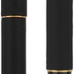 Parker Frontier Gold Trim Roller Ball Pen with Free Card Holder (Matte Black)