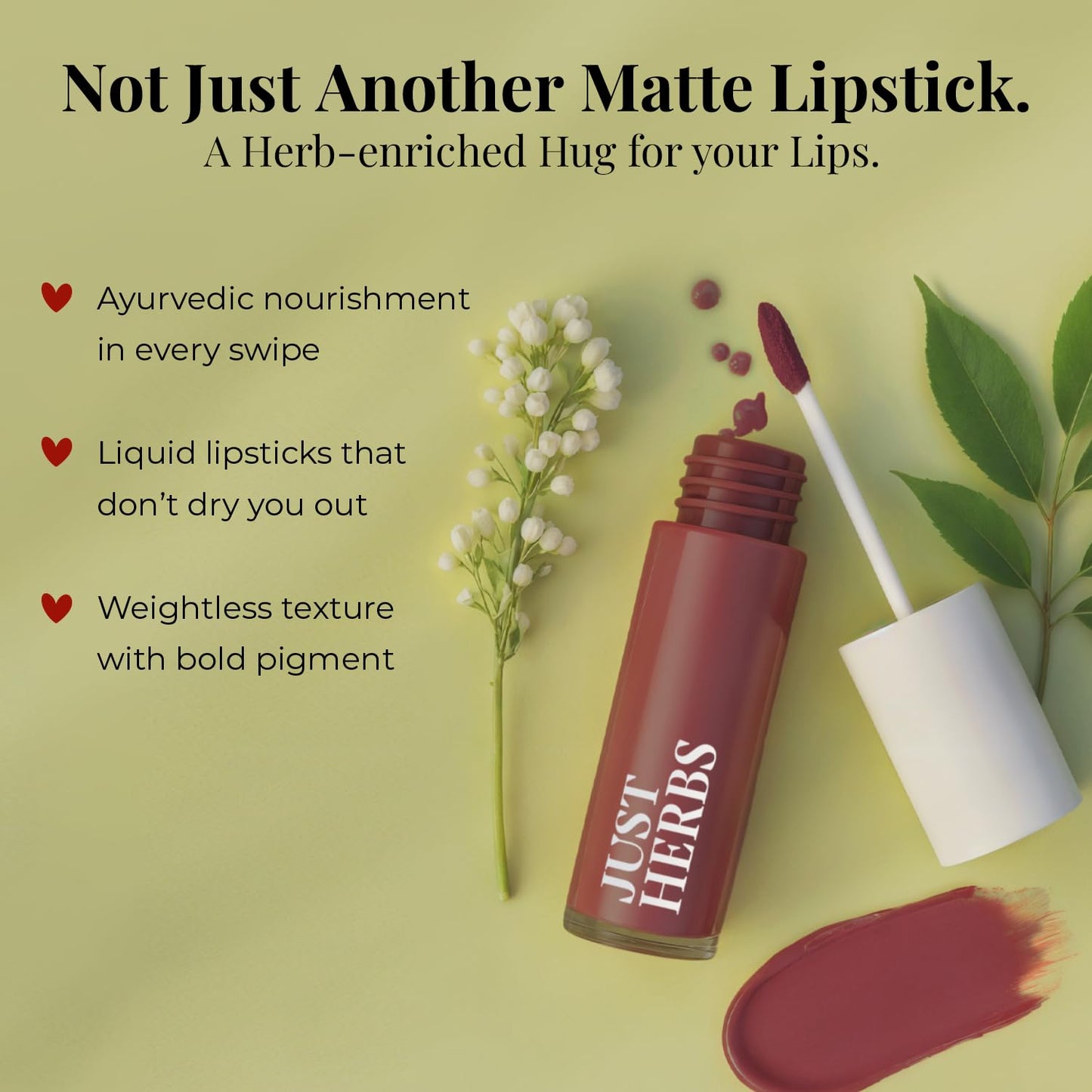Just Herbs Herb Enriched Matte Liquid Lipstick Set of 4