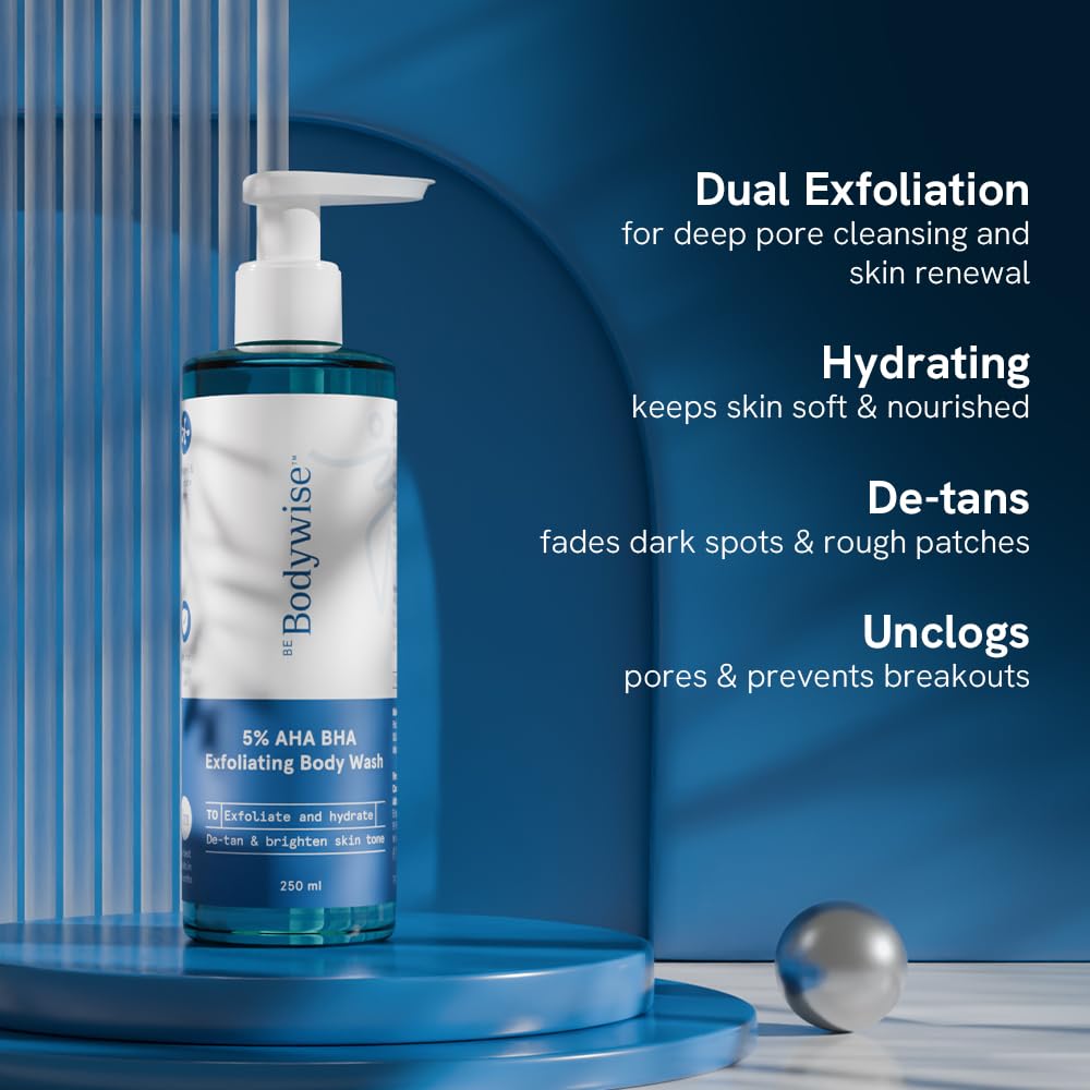 Be Bodywise 5% AHA BHA Exfoliating Body Wash 250ml