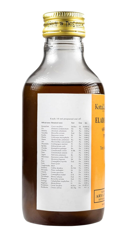 Kottakkal ayurveda® Eladi Keratailam - 200 ml | For Skin and Hair, Prepared in Coconut Oil Base