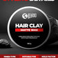 Beardo Hair Clay Wax for Men, 100 gm | Styling Wax | Volumizing | Strong Hold | Restylable |Matte Finish | Easy to Wash Off