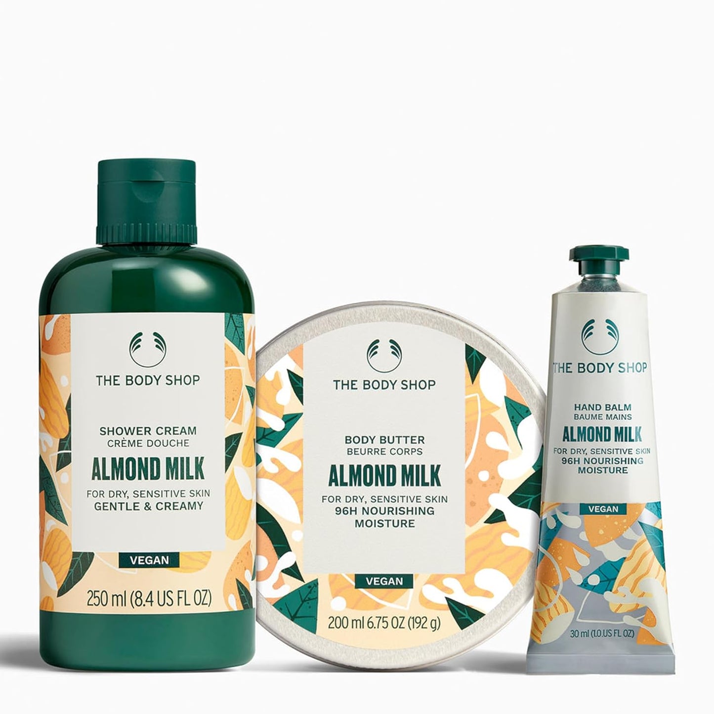 The Body Shop Almond Milk & Honey Soothing & Caring Shower Cream, 250 ml