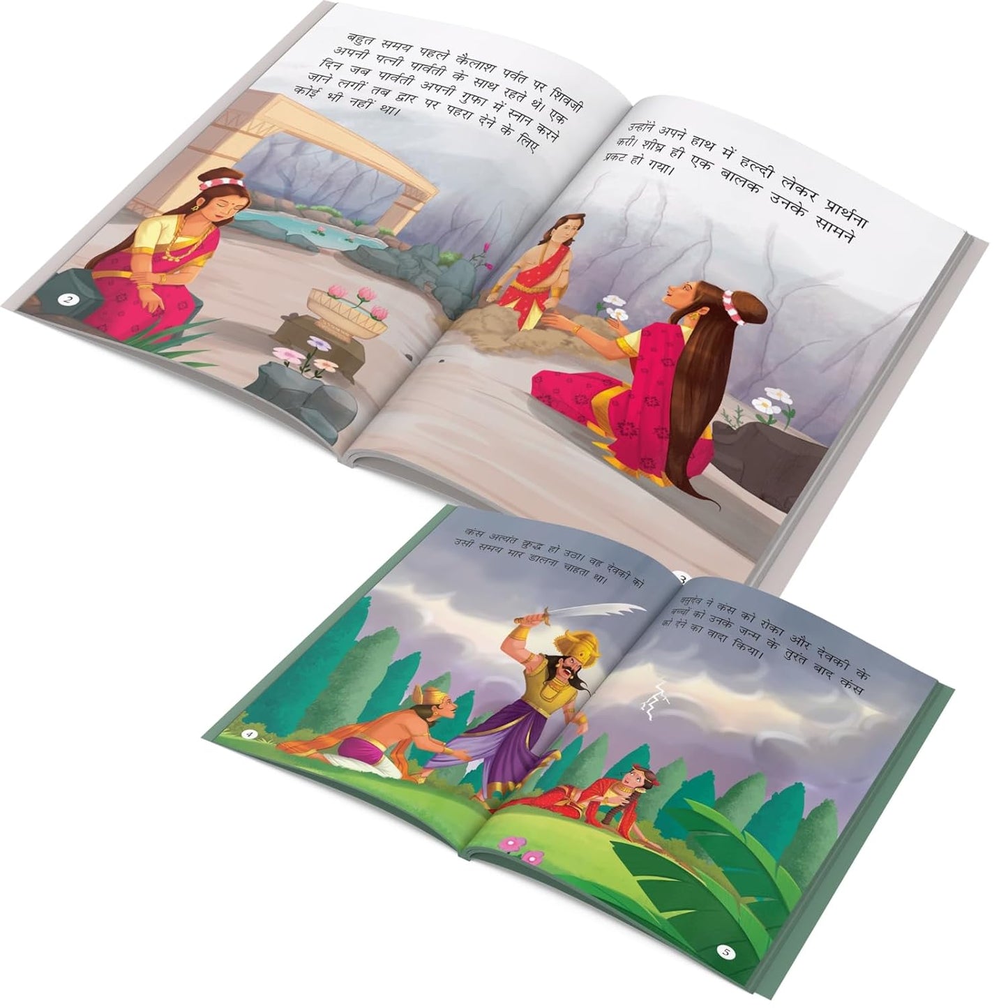My First Mythology Tale (Illustrated) (Set of 5 Books) (Hindi) - Mahabharata, Krishna, Hanuman, Ganesha, Ramayana - Story Book for Kids
