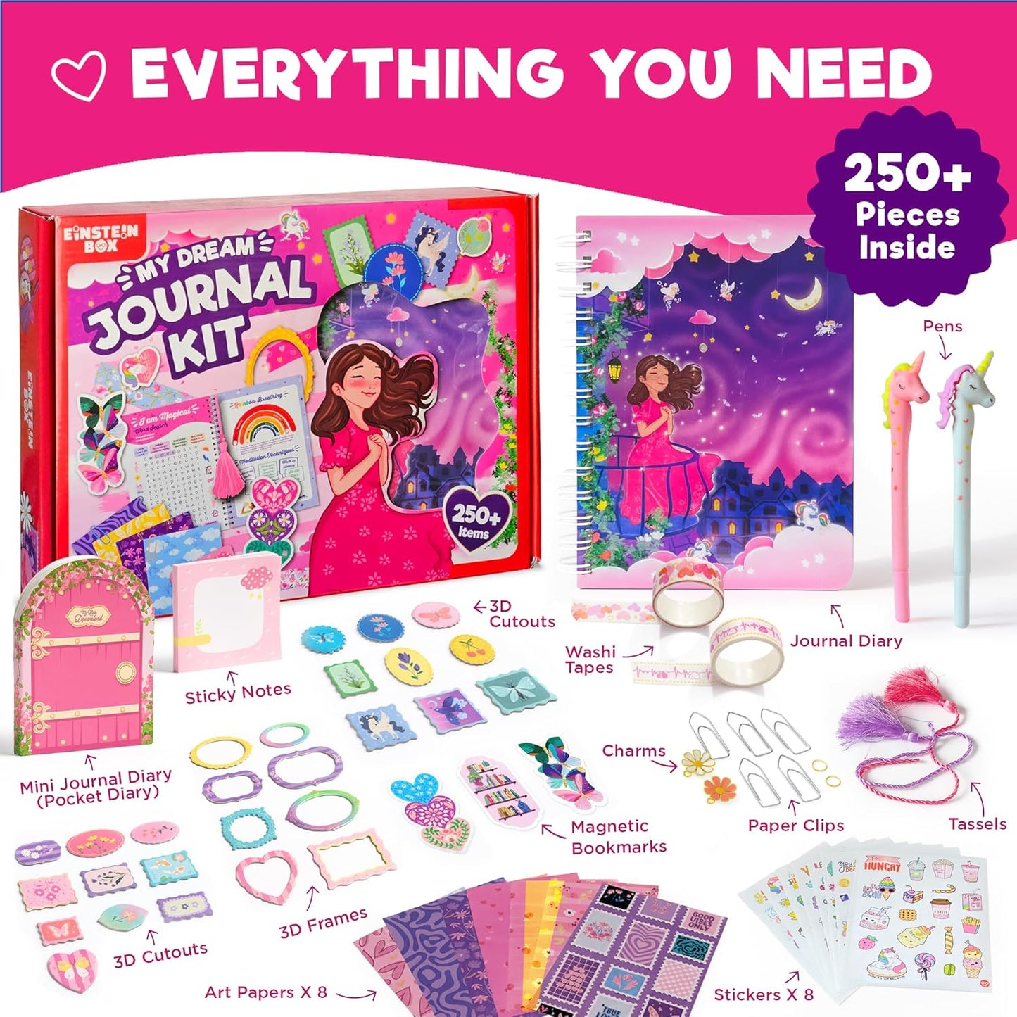 Einstein Box Journal Making Kit for Girls Aged 8-14 Years