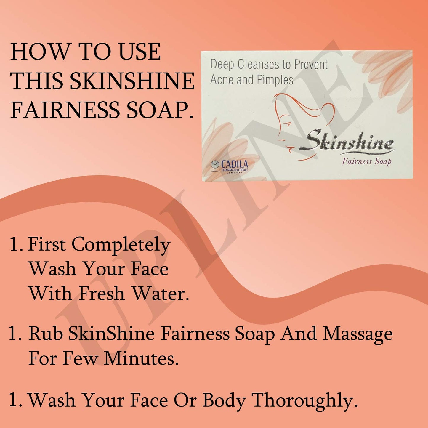 Skinshine Fairness Bar Soap For Acne Prone Oily Skin Item 75 gm Pack Of 5