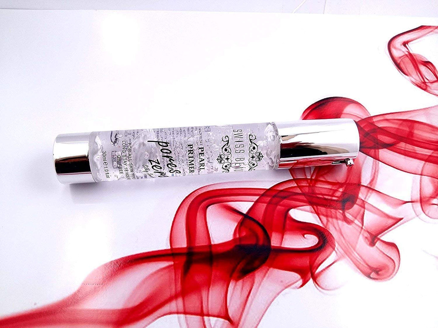 Swiss Beauty Pearl Primer, Prime Light, Face Makeup, Pearl-Pores, 30ml - Long Stay, Oil Free, All Skin Type, Primer for Face Makeup