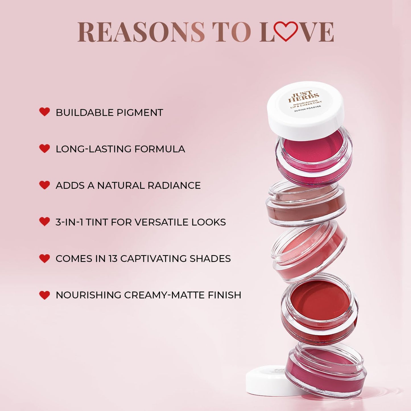 Just Herbs Ayurvedic, Natural Lip & Cheek Tint 4 gm
