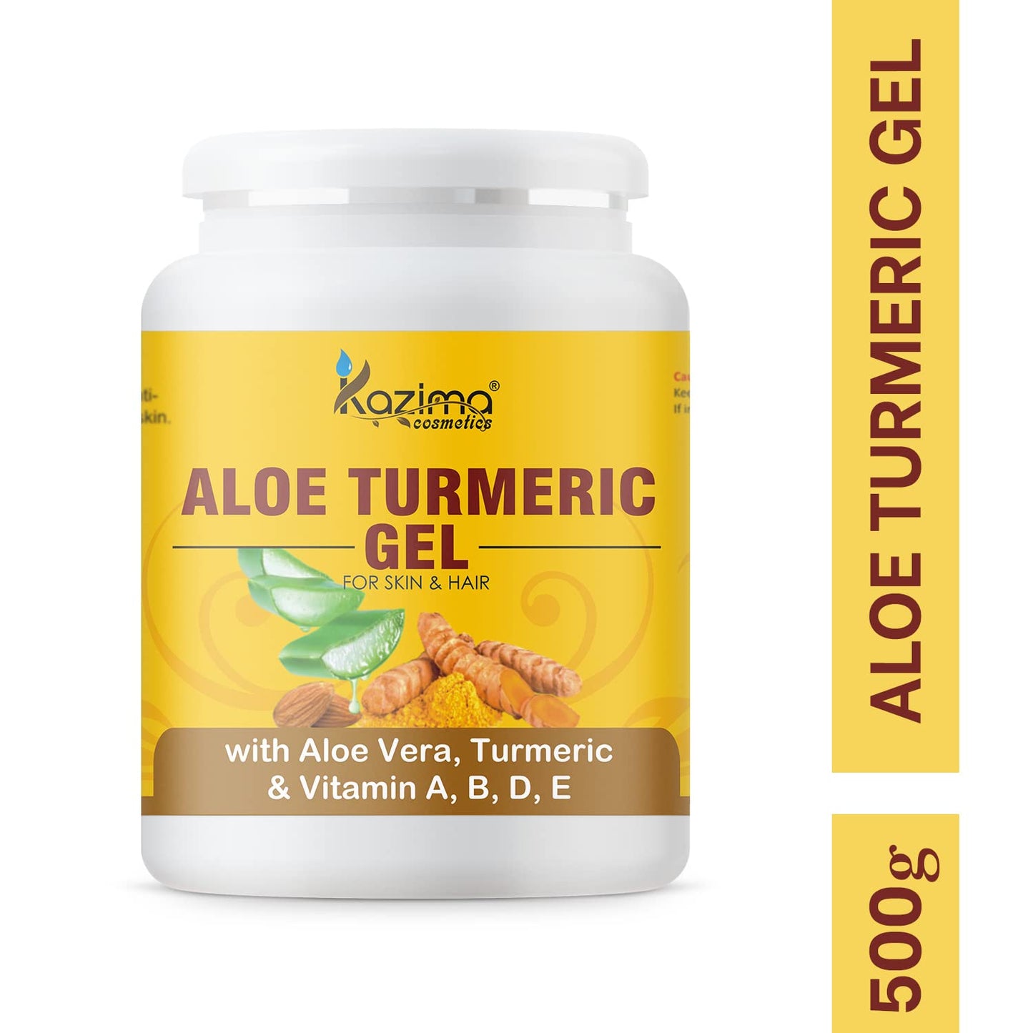 KAZIMA Aloe Turmeric Gel for Face and Body, 1kg