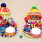 JH Gallery Recycled Material Rajasthani Raja Rani Puppet, Dolls Decorative Tealight Candle Holder, Diwali Decoration Items for Home Décor, Tea Light Candle Holder(Pack of 2)