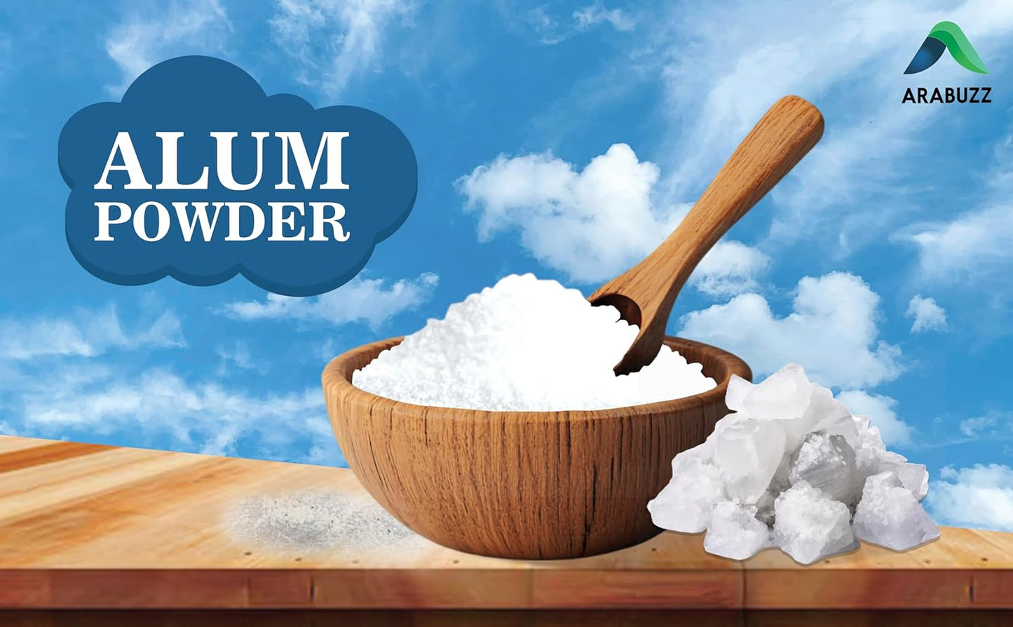 Arabuzz Purified Alum Powder (phitkari) 200 gm (7.05 oz) | 100% Only Alum Powder
