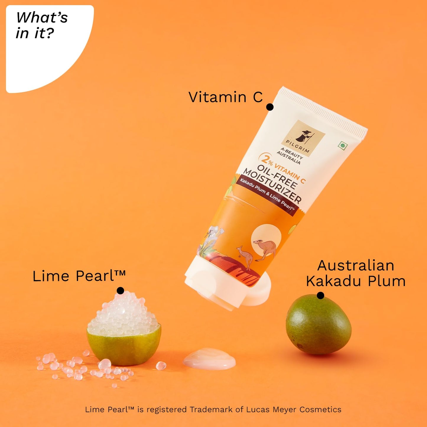Pilgrim Australian 2% Vitamin C Oil free Moisturizer for oily & acne prone skin , 50 gm