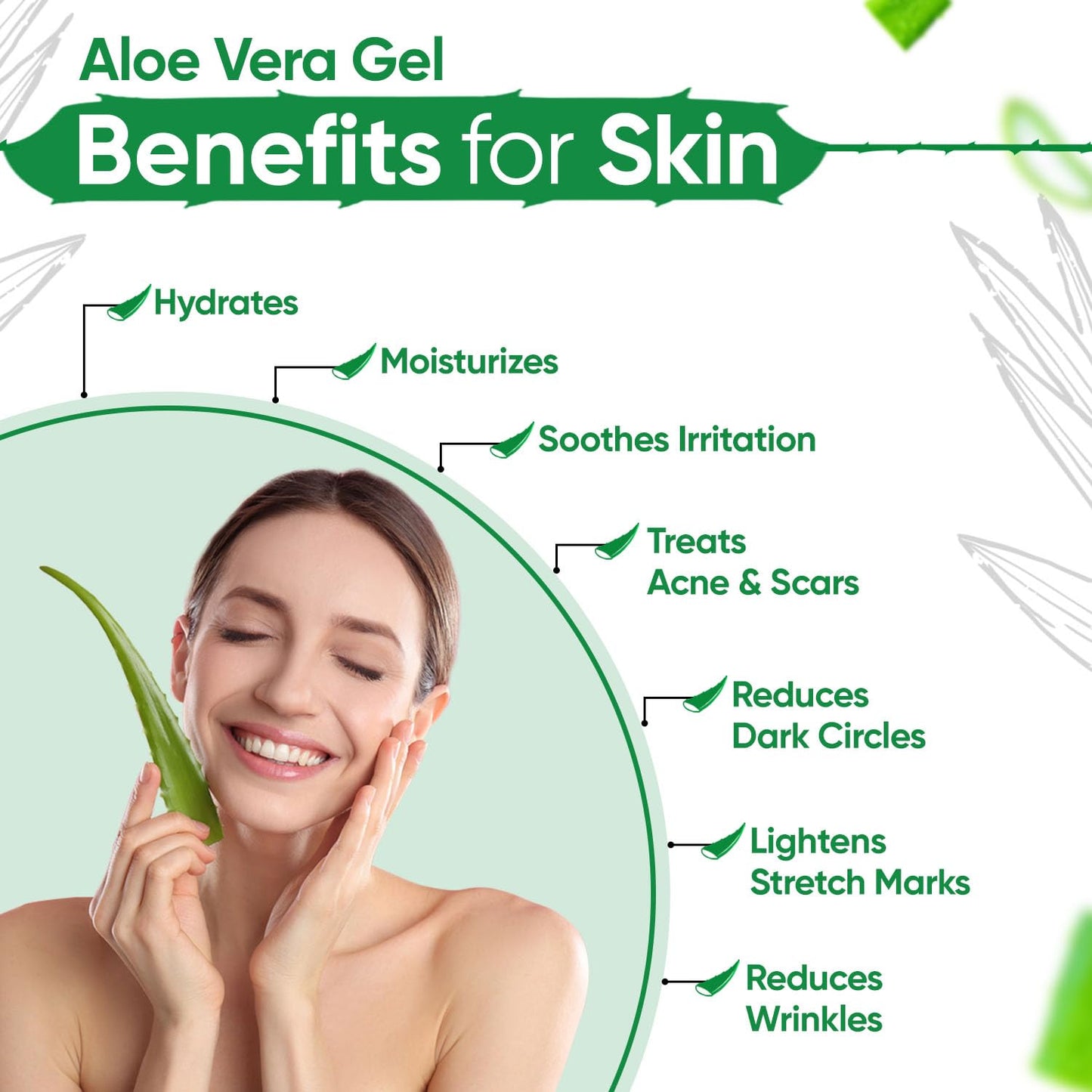 KAZIMA Pure Aloe Vera Gel for Skin and Hair, 1 kg