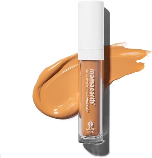 Mamaearth Glow Hydrating Concealer with Vitamin C & Turmeric for 100% Spot Coverage - 03 Nude Glow - 6 ml