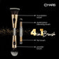 MARS 4 in 1 Travel Brush with Foundation Brush, Powder Brush, Eyeshadow Blending Brush & Flat Brush | Soft Bristles Makeup Brushes Set for Women
