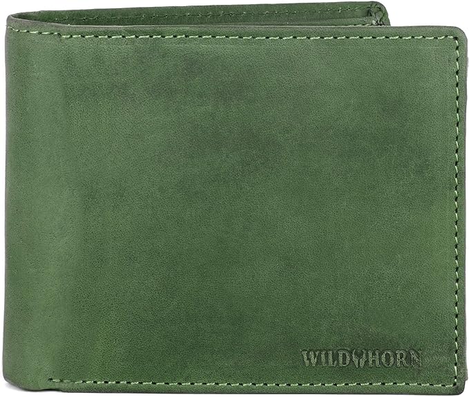 WILDHORN Genuine Leather Hand-Crafted Wallet For Men, Bifold Leather Wallet