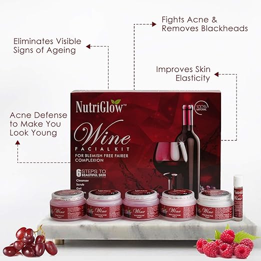 NUTRIGLOW Wine Facial Kit (260g)