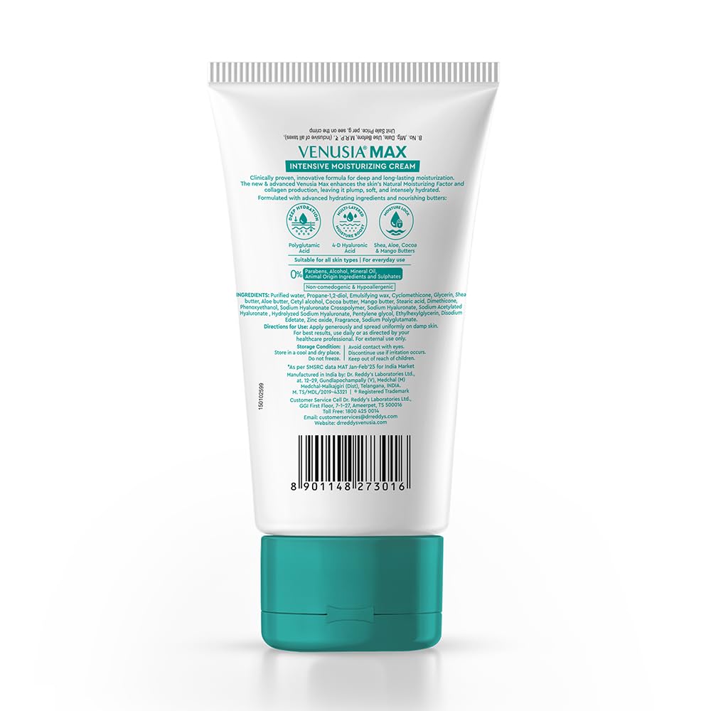 Dr. Reddy's Venusia Max Intensive Moisturizing Cream, 150 gm