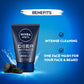 Nivea Men Deep Impact Face Wash 100 gm Pack of 2