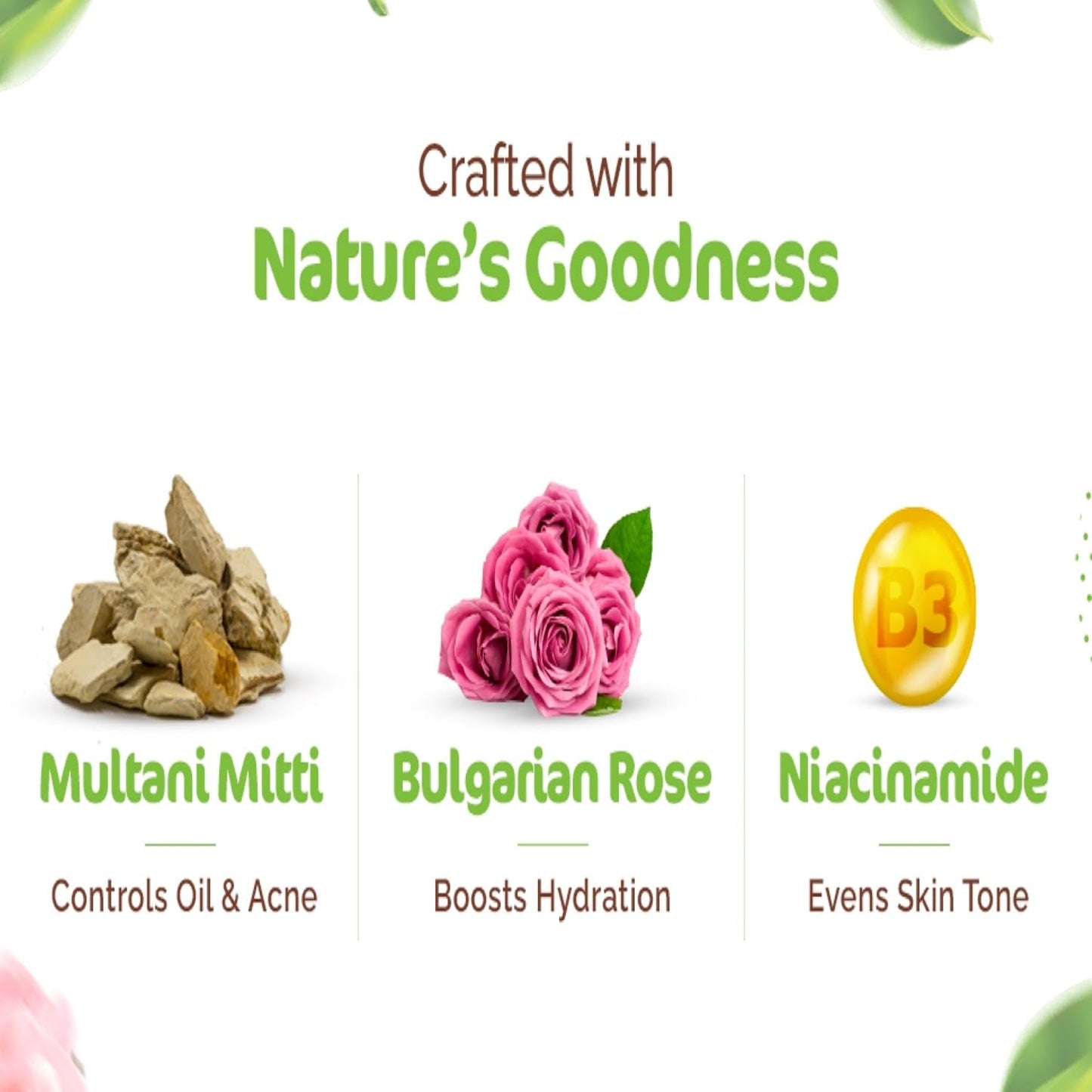 Mamaearth Multani Mitti Face Wash with Multani Mitti & Bulgarian Rose For Oil Control & Acne | Suits All Skin Types | Hydrating & Gentle | Paraben-Free | No Silicones | Sulphate-Free | For Men & Women | 100 ml