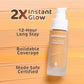 Mamaearth Glow Serum Foundation Lotion with Vitamin C & Turmeric for 12-Hour Long Stay- 06 Almond Glow - 30 ml Dewy Finish