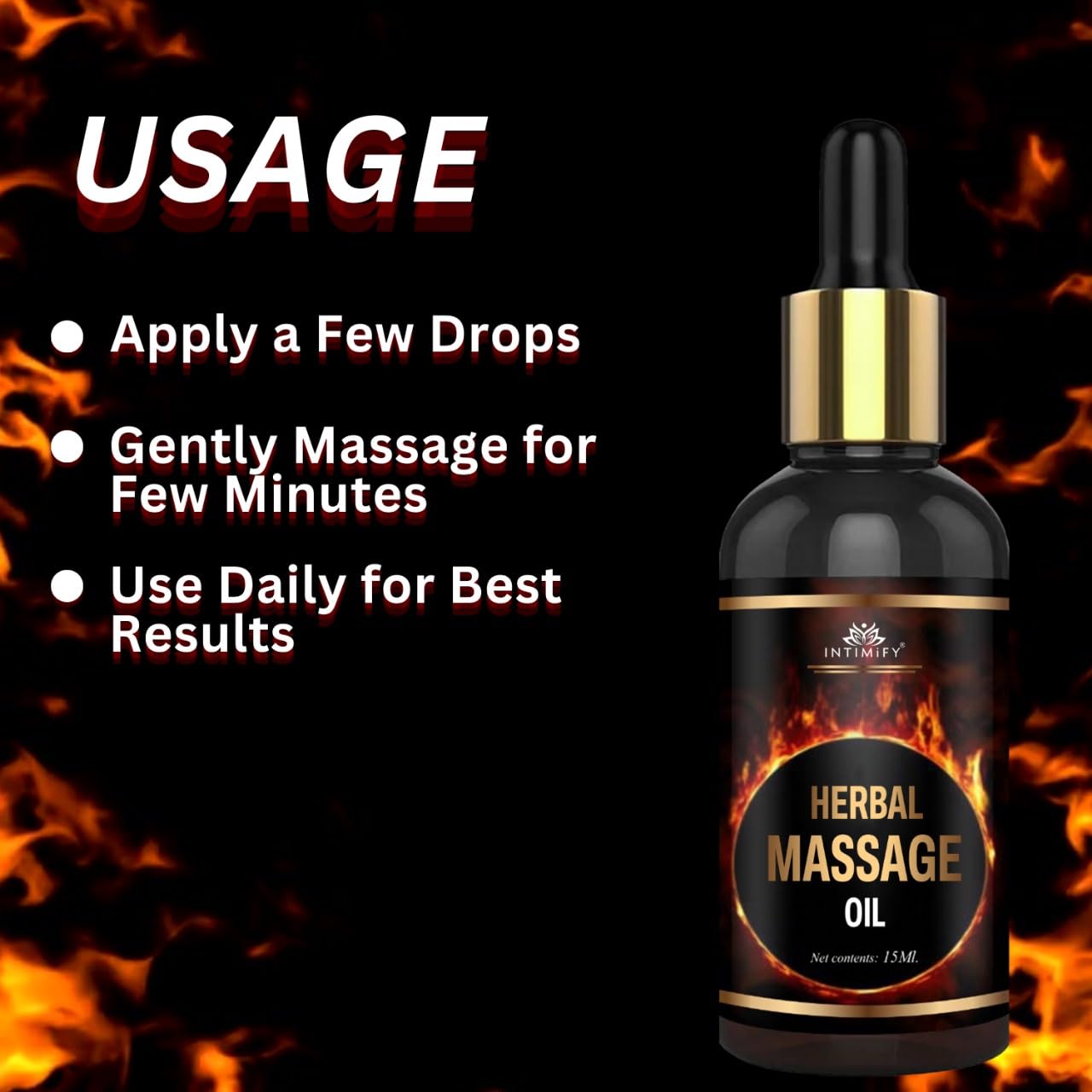 INTIMIFY Ayurvedic Massage Oil for Men 15 ml
