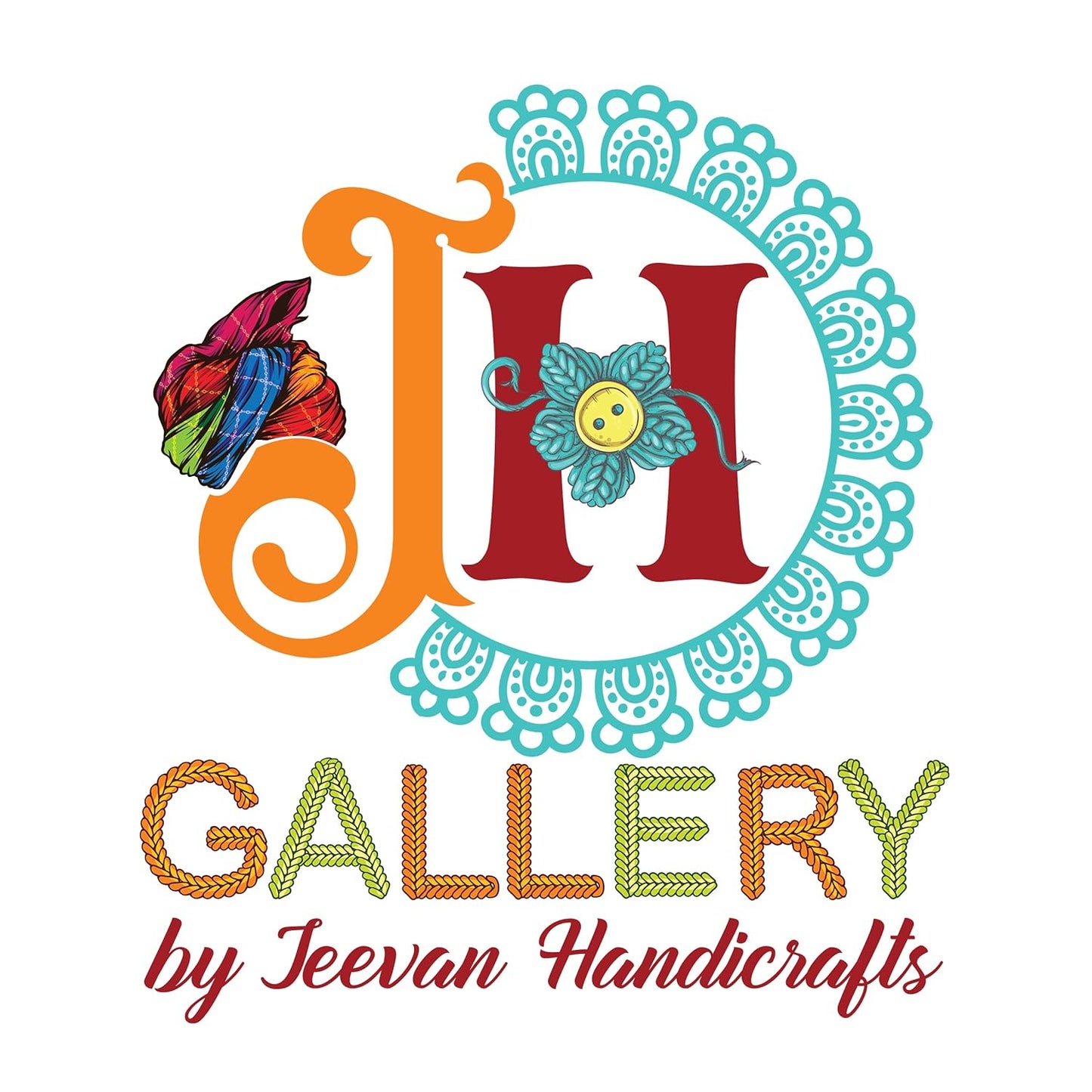 JH Gallery Handmade Recycled Material Rajasthani Raja Rani Puppet/Dolls Diyas Tealight/Diya/Diwali Diya/Idol Diyas Holders Gift for Diwali, Home Decor/Temple Decor (Pack of 2, Standing Tealight)