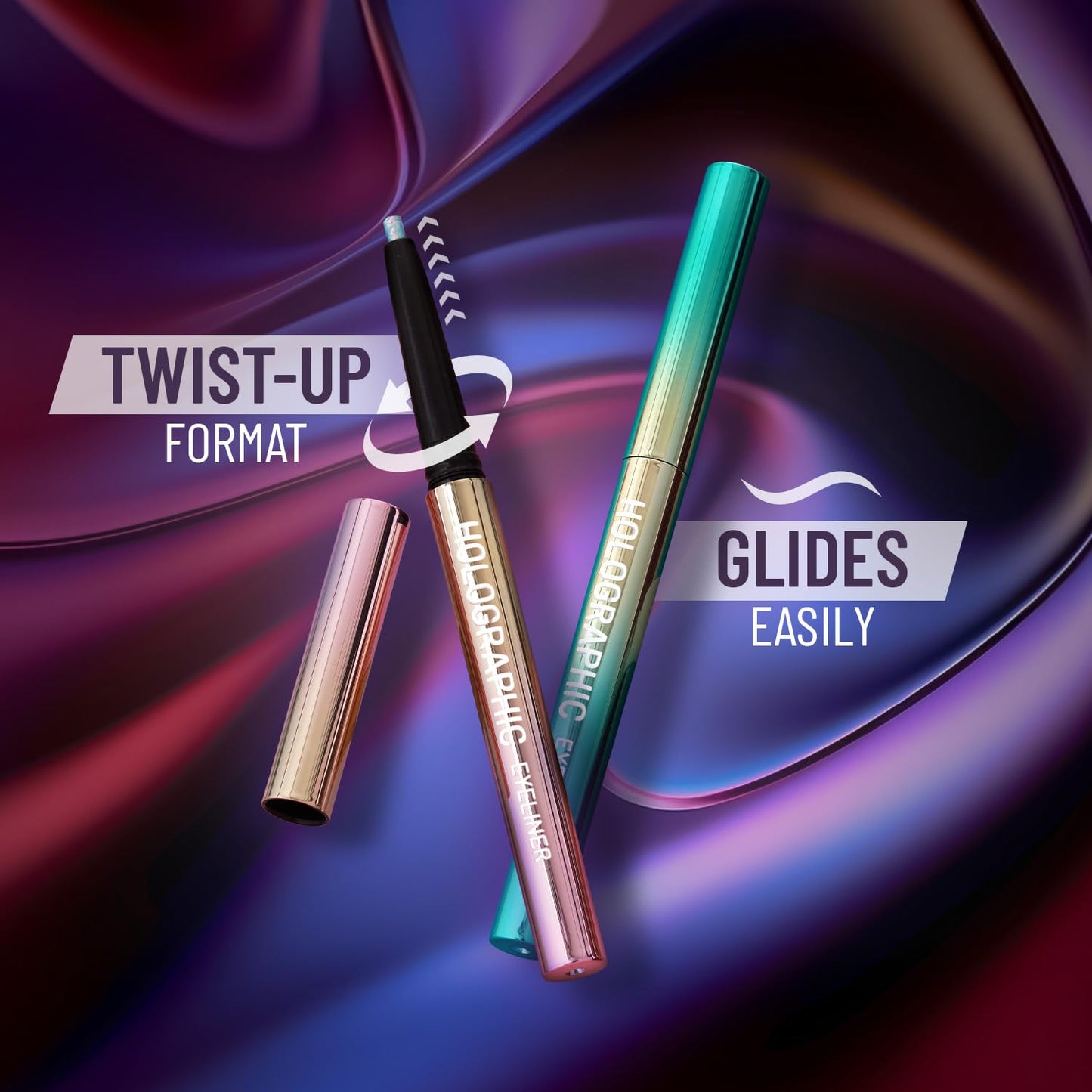 SWISS BEAUTY Holographic Shimmery Pencil Eyeliner | Waterproof, Smudge Proof, Long Lasting Eyeliner With Easy Application | Shade- Milky Way, 0.2G, Assorted