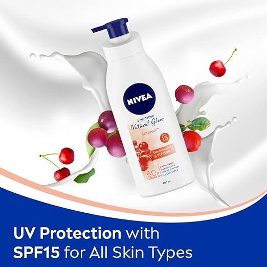 NIVEA Extra Whitening Cell Repair Body Lotion (SPF 15), 400ml