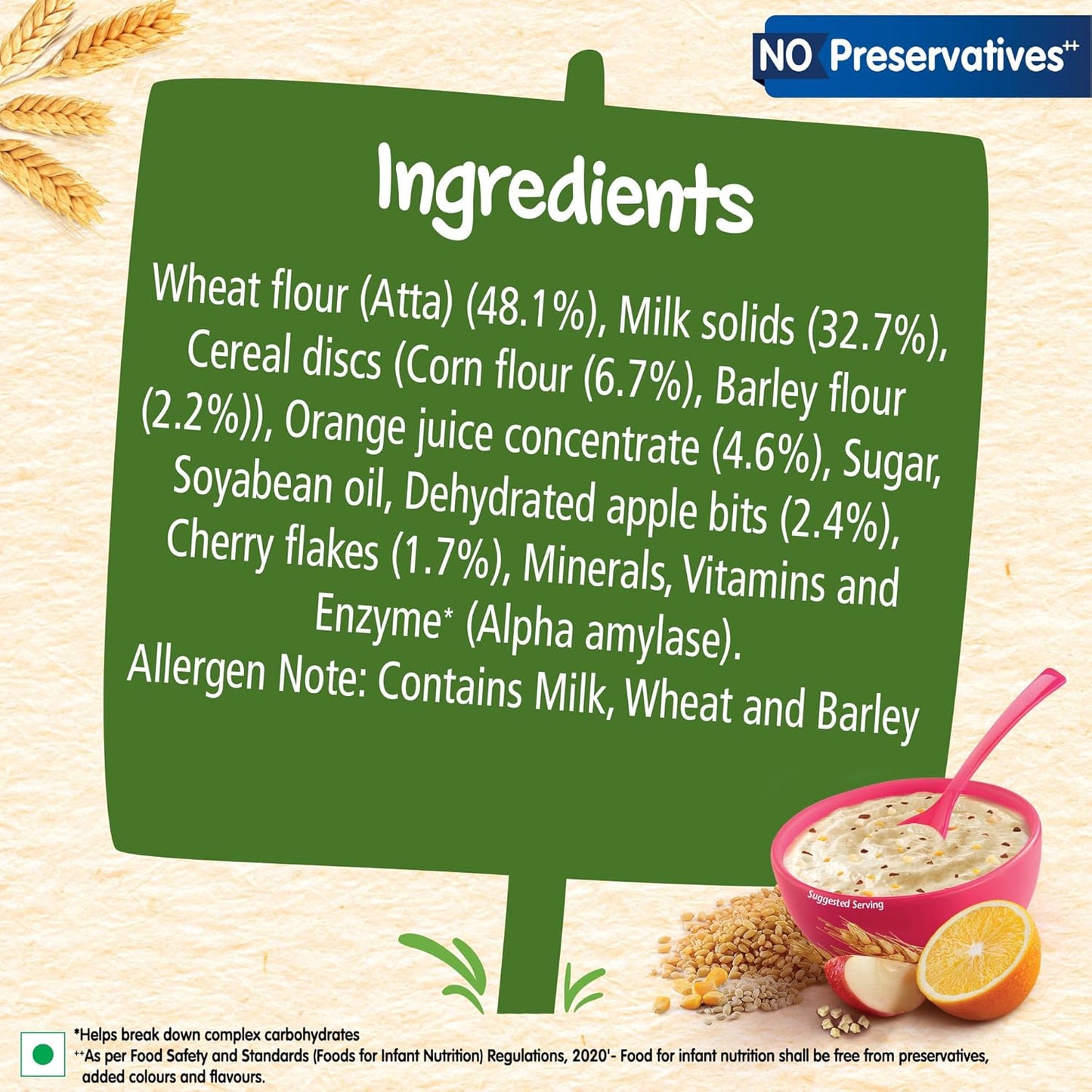 Nestle Cerelac Baby Food Cereal, Multigrain & Fruits for 12 to 24 Months Baby, Source of Iron & Protein for Babies, 300 gm