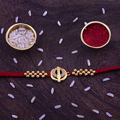 India Premium Khanda Rakhi for Brother
