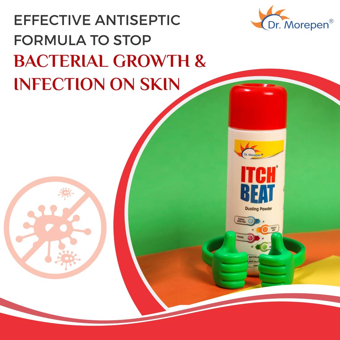 DR. MOREPEN Antifungal Dusting Itch Powder, Pack of 3