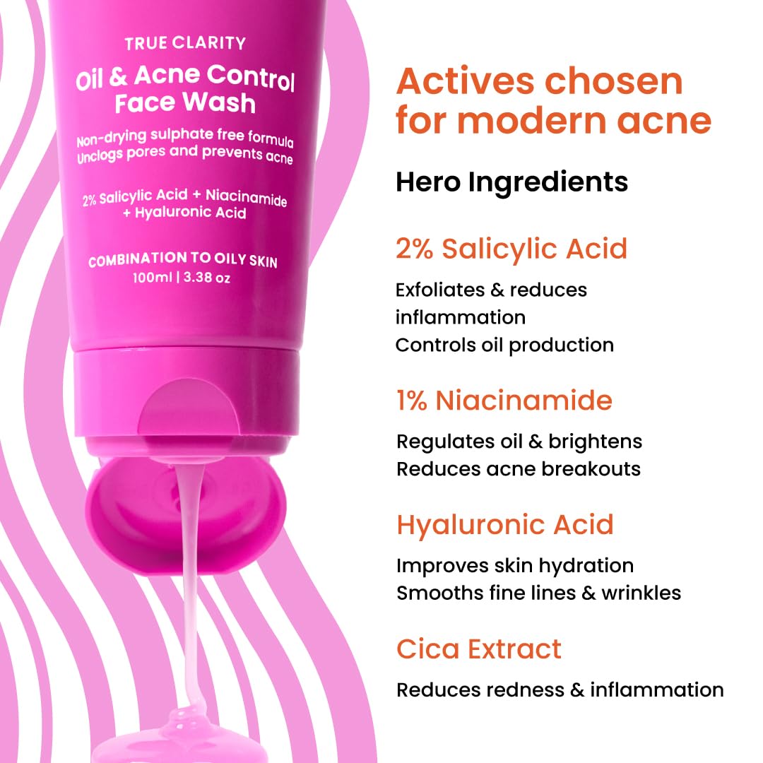 Foxtale Oil and Acne Control Face Wash, 100 ml