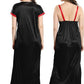 AV2 Women's Satin Solid Maxi Nighty