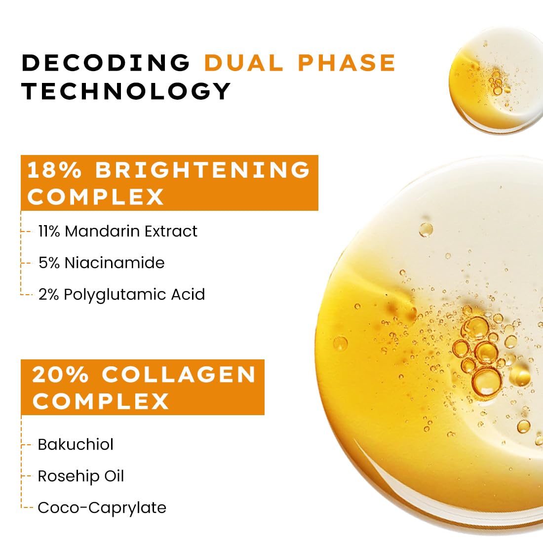 Hyphen 18% Brightening + 20% Collagen Face Serum, 50 ml