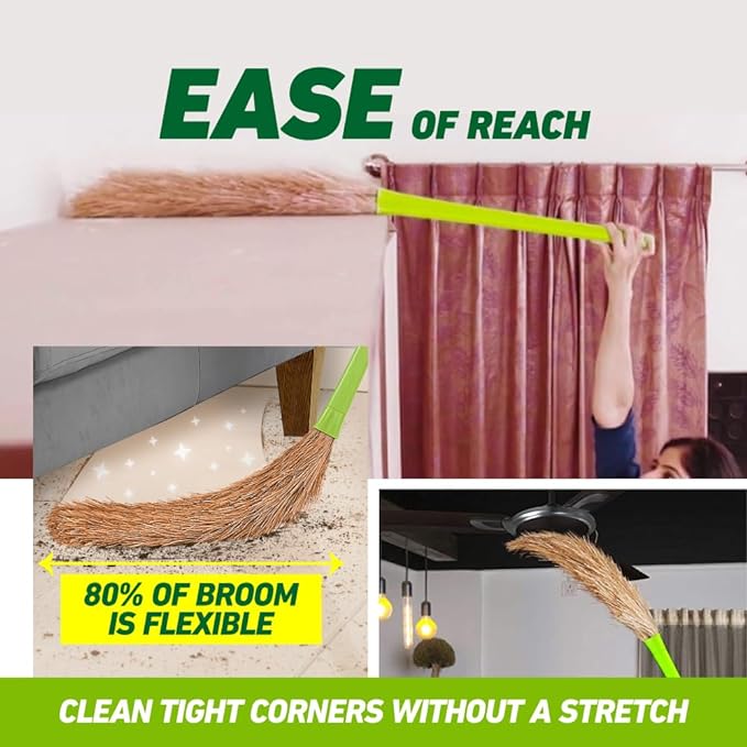 Scotch-Brite Fibre Broom (Green)