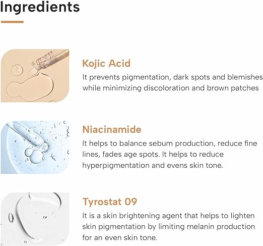 DERMATOUCH Kojic Acid 2% Cream | Non-Greasy | For Pigmentation, Blemishes And Dark Spots Reduction