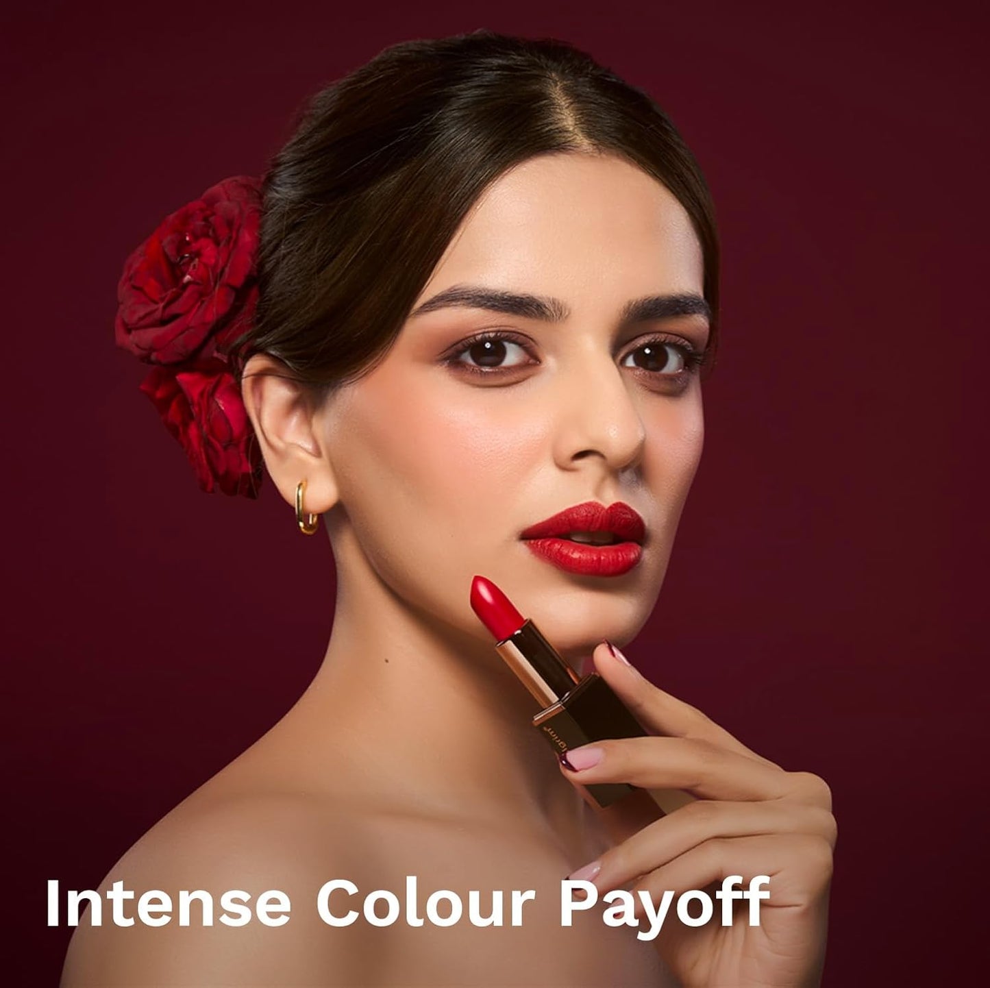 Pilgrim Matte Me Up Bullet Lipstick, 4.2 gm, Ruby Revolt-25